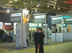 Стенд компании Сименс на выставке«Электрические сети России – 2007
