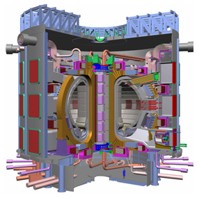 Модель первого промышленного термоядерного реактора ITER