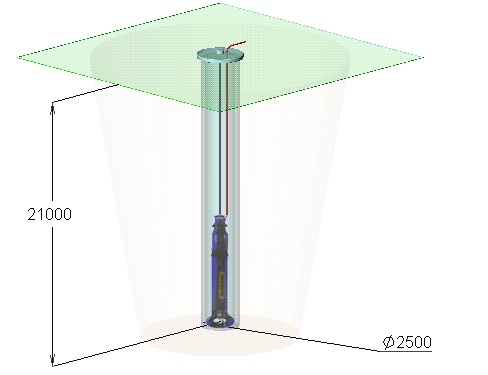 Вертикальный модуль 500 кВт в подземном резервуаре
