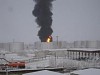 При пожаре на нефтебазе в Якутии пострадал водитель бензовоза