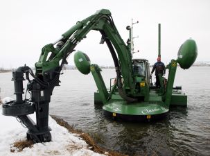 Курская АЭС ввела в эксплуатацию уникальный инновационный агрегат для гидротехнических работ в акватории водоема-охладителя
