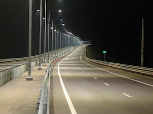 Стоимость замены дорожного освещения в Тульской области оценивается в 323 млн рублей