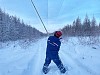 «Якутскэнерго» удаляет гололедно-изморозевые образования на ЛЭП