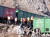 В Приморском крае опрокинулись 12 вагонов грузового поезда