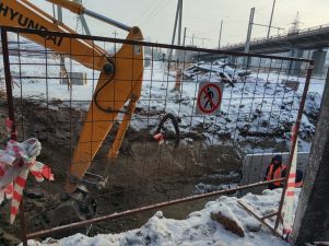 В Красноярске строится новая теплосеть диаметром 1000 мм к Четвертому мосту через Енисей