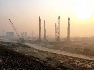 На стройплощадке АЭС «Руппур» укрепили грунт цементом