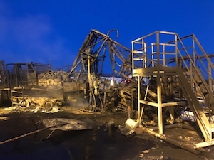 Следователи выясняют причину пожара на буровой установке в Сургутском районе ХМАО-Югры