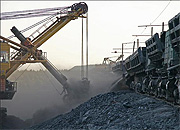 В России суммарная годовая мощность по добыче угля превышает 410 млн тонн
