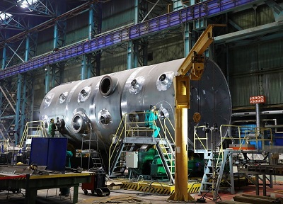 На «Атоммаше» изготовили первый из четырех корпус парогенераторов для АЭС «Руппур»