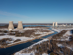 Запас воды в снежном покрове в районе Калининской АЭС соответствует средним многолетним значениям
