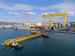 На судоверфь «Звезда» доставлен батопорт для крупнейшего в России сухого дока