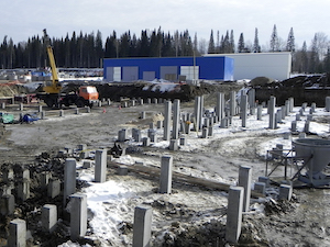 На стройплощадке хранилища РАО в Северске подготовлено свайное поле технологического корпуса