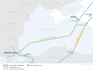 В Черном море началось строительство газопровода «Турецкий поток»