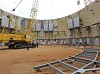 На стройплощадке Ленинградской АЭС устанавливают 7-тонные теплообменники