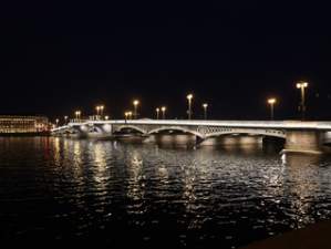 «Ленсвет» обновил архитектурно-художественную подсветку Благовещенского моста