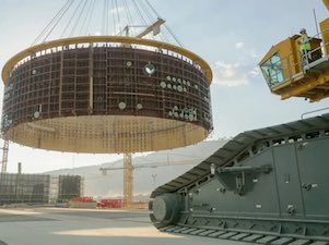 На АЭС «Аккую» установлен в проектное положение третий ярус внутренней защитной оболочки