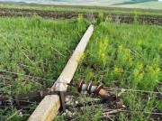 Трактор сбил опору линии электропередачи 35 кВ Аткарск – Вяжля