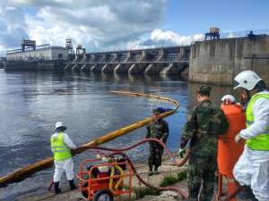 На Нижегородской ГЭС ликвидировали условный разлив нефтепродуктов