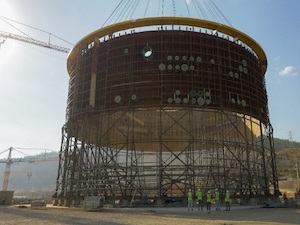 На стройплощадке турецкой АЭС «Аккую» смонтирован второй ярус ВЗО реактора