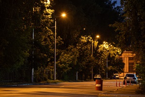 27 светильников установили на улице Дегтярева в Санкт-Петербурге
