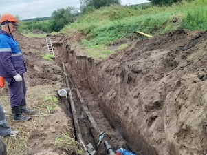 «Газпром газораспределение Брянск» реконструировал  участок газопровода в русле реки Нерусса