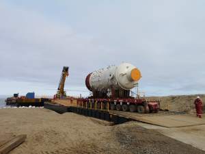 На Сахалин доставлено крупнотоннажное оборудование для дожимной компрессорной станции проекта «Сахалин-2»