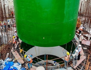 На стройплощадке индийской АЭС «Куданкулам» смонтирована «сухая защита» корпуса реактора