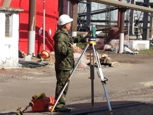 Геодезисты «снимают мерки» для новой трубы Красноярской ТЭЦ-1