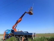 «Саратовские распределительные сети» заменили 1266 изоляторов на ЛЭП 110 кВ Лепехинка - Новоузенск