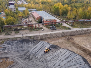 Новосибирская ТЭЦ-2 отгружает золошлаковые материалы для участка под строительство