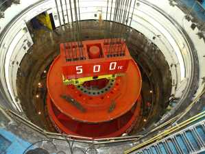 На Красноярской  ГЭС установили новое рабочее колесо гидроагрегата №5