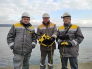 Бурштынская ТЭС обследует гидротехнические сооружения с помощью подводного дрона